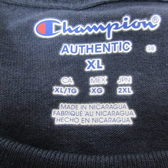 Notre Dame Fighting Irish T-Shirt Mens XL Navy Champion NCAA Football Sports - Picture 3 of 8